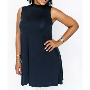 Agnes & Dora Black Sleeveless Dress
